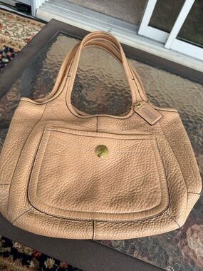 Vintage Coach Legacy Ergo Tote Shoulder bag Pebbled Tan Leather 11615